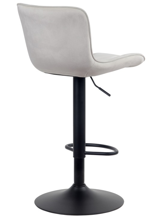 Conjunto de 2 bancos altos Linus veludo, creme