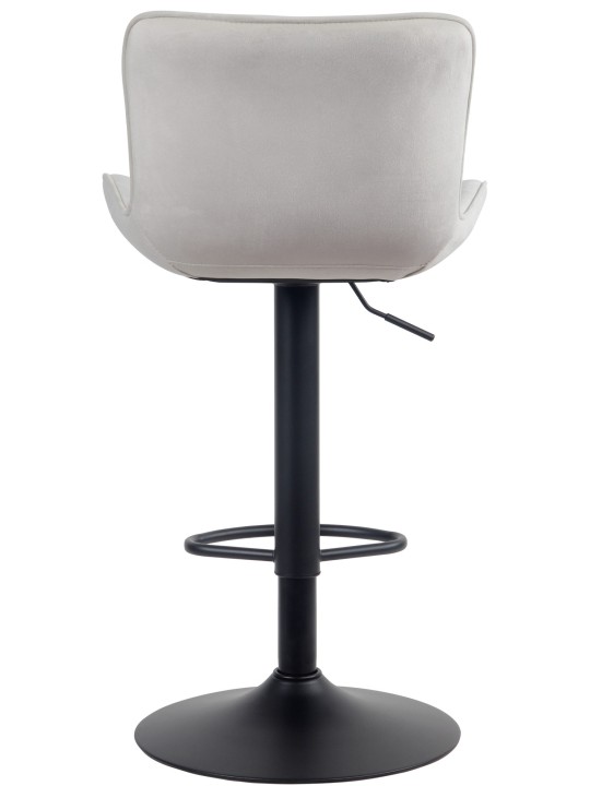 Conjunto de 2 bancos altos Linus veludo, creme