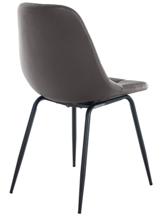 Cadeira Tom couro sintético, castanho