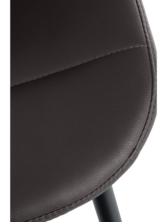 Cadeira Tom couro sintético, castanho