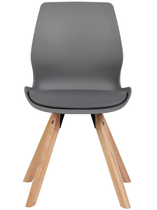 Cadeira de plástico Luna, cinza