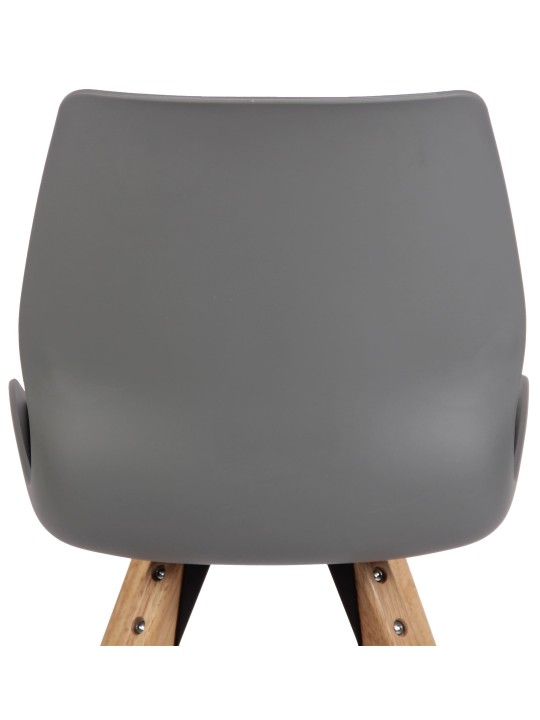 Cadeira de plástico Luna, cinza