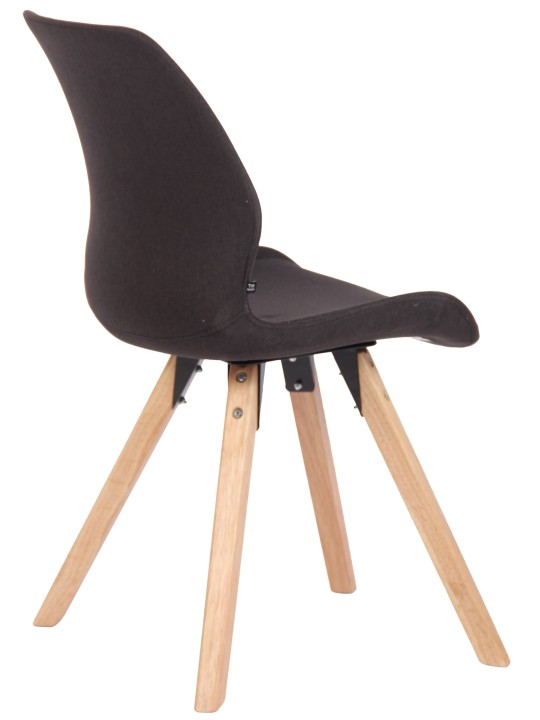 Cadeira Luna tecido, preto