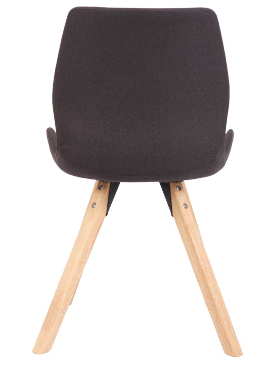 Conjunto de 2 cadeiras tecido Luna, preto