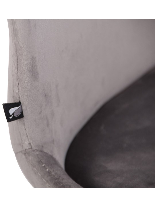 Conjunto de 4 cadeiras Luna veludo, cinza Conjunto de 4 cadeiras Luna veludo, cinza