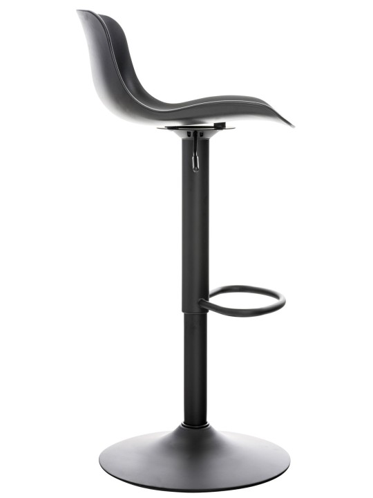 Conjunto de 4 bancos altos Almada, preto