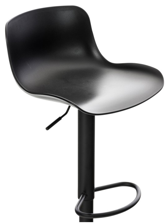 Conjunto de 4 bancos altos Almada, preto