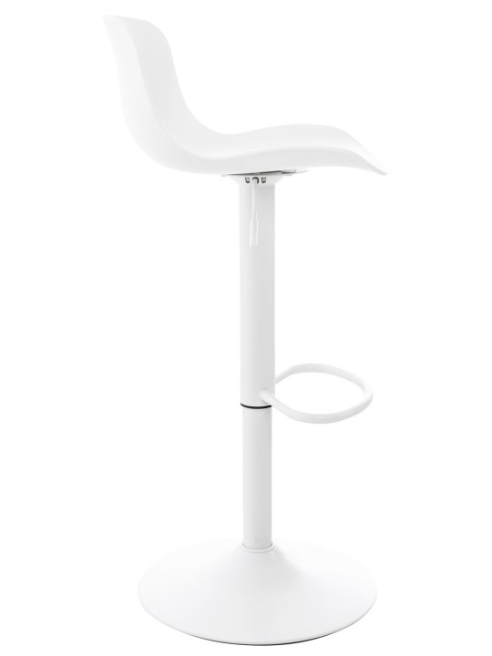 Conjunto de 4 bancos altos Almada, branco