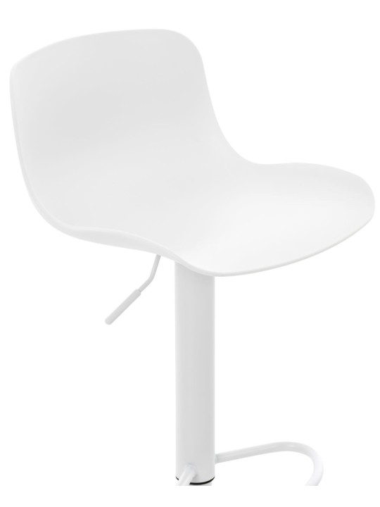 Conjunto de 4 bancos altos Almada, branco