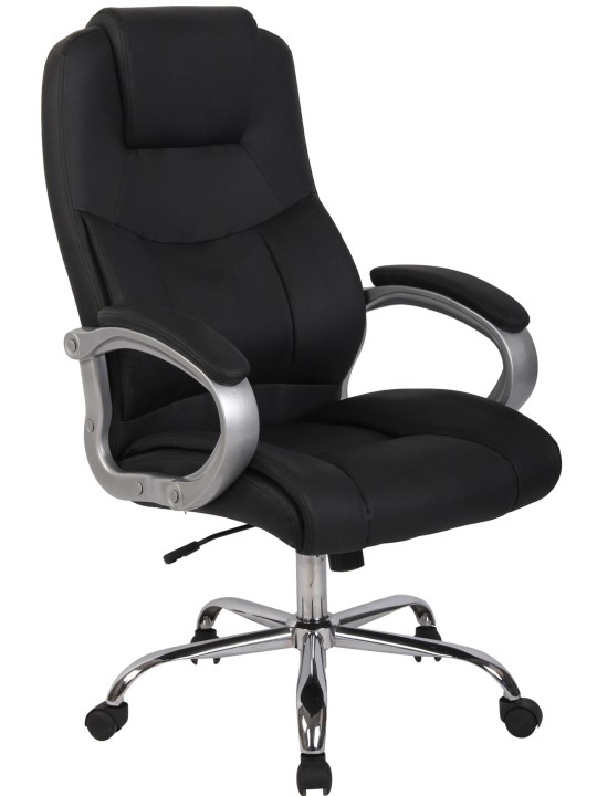 Cadeira de escritório BIG Apollo couro sintético V2, preto
