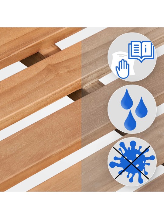 Banco de teca Jackson V2 220 cm, teca Banco de teca Jackson V2 220 cm, teca