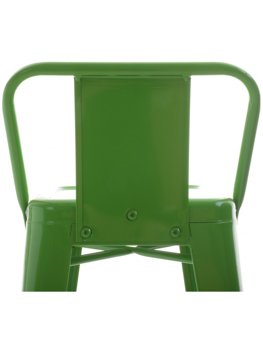 Conjunto de 4 bancos de bar Mason, verde