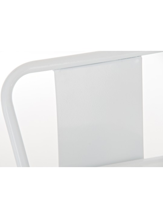 Conjunto de 4 bancos de bar Mason, branco