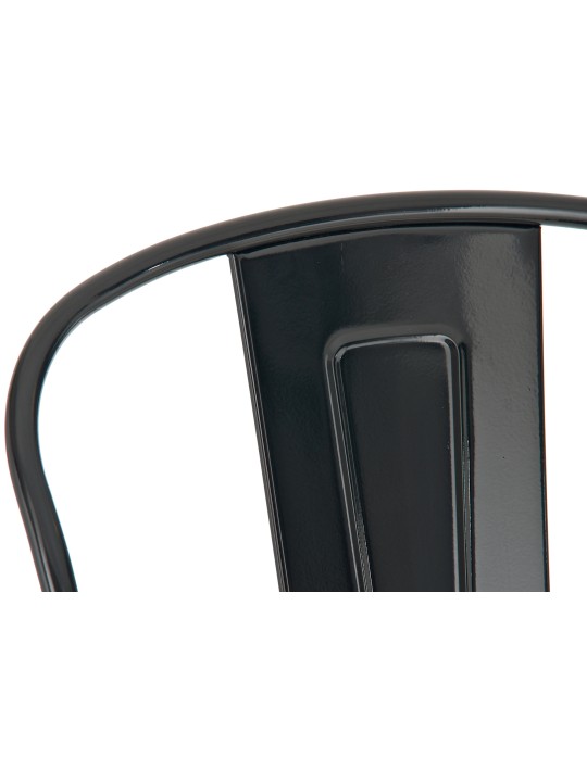 Conjunto de 4 bancos altos Aiden, preto Conjunto de 4 bancos altos Aiden, preto