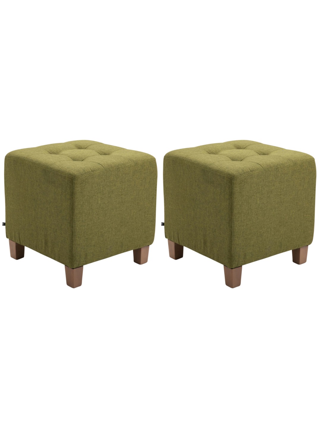 Conjunto de 2 bancos Faraó, luz antiga, verde