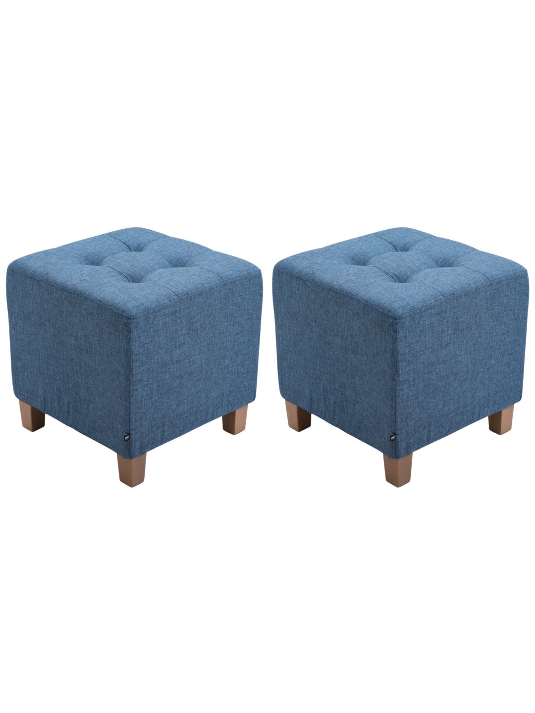 Conjunto de 2 bancos Faraó, luz antiga, azul