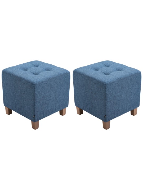 Conjunto de 2 bancos Faraó, luz antiga, azul