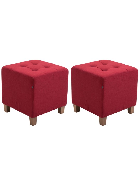 Conjunto de 2 bancos Faraó, luz antiga, vermelho Conjunto de 2 bancos Faraó, luz antiga, vermelho