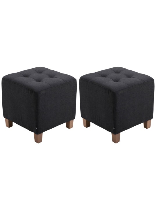 Conjunto de 2 bancos Faraó, luz antiga, preto Conjunto de 2 bancos Faraó, luz antiga, preto