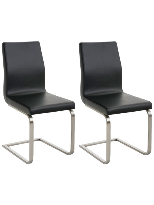 Conjunto de 2 cadeiras de jantar Belfort, preto Conjunto de 2 cadeiras de jantar Belfort, preto