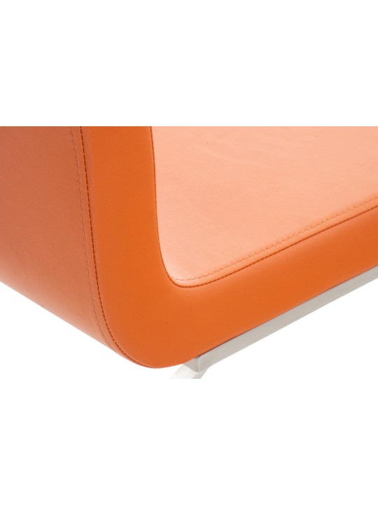 Conjunto de 2 cadeiras de jantar Belfort, laranja