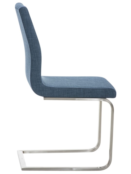Conjunto de 2 cadeiras para sala de jantar tecido Belfort, azul