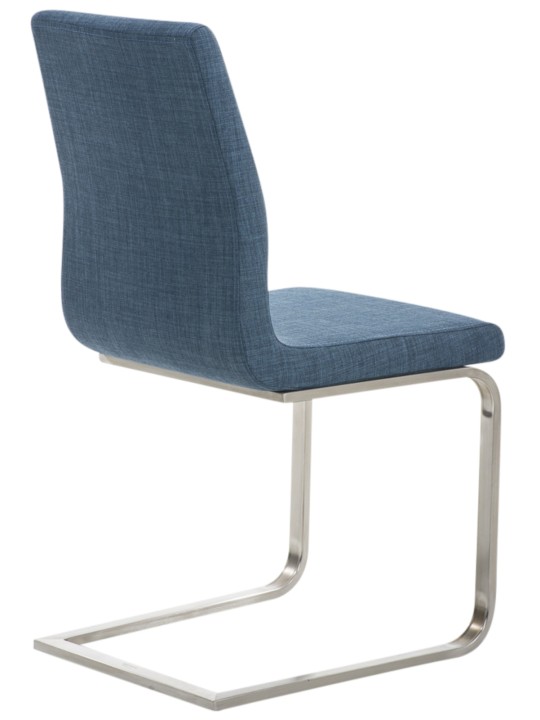 Conjunto de 2 cadeiras para sala de jantar tecido Belfort, azul