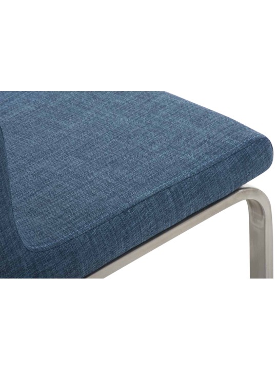 Conjunto de 2 cadeiras para sala de jantar tecido Belfort, azul