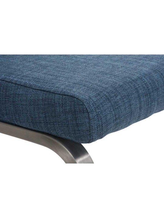 Conjunto de 2 cadeiras para sala de jantar tecido Belfort, azul