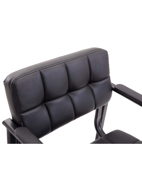 Conjunto de 2 cadeiras para visitantes em couro sintético Canada B, preto Conjunto de 2 cadeiras para visitantes em couro sintético Canada B, preto