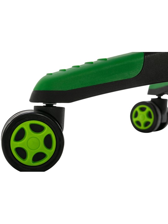 Cadeira de escritório Clovis couro sintético, preto/verde Cadeira de escritório Clovis couro sintético, preto/verde