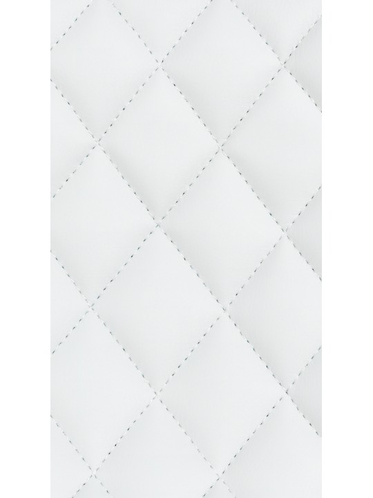 Banqueta alta Minosa couro sintético, branco