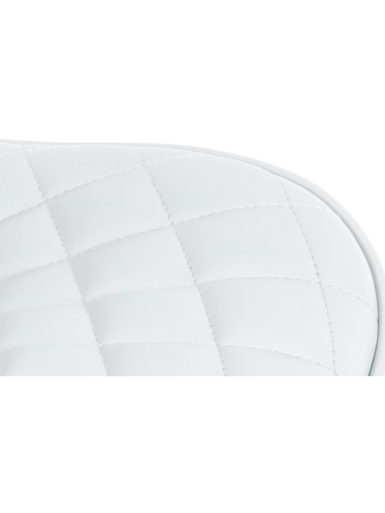 Banqueta alta Minosa couro sintético, branco