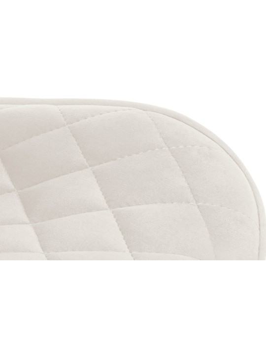 Banqueta alta veludo Minosa, creme