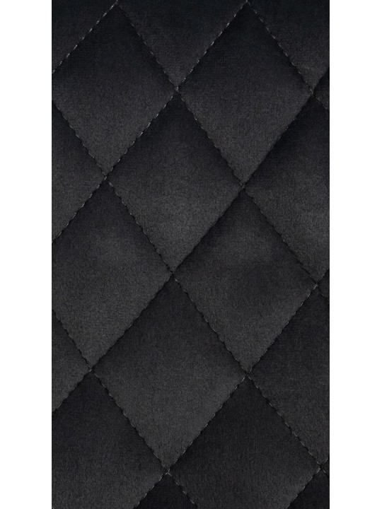 Banqueta alta veludo Minosa, preto