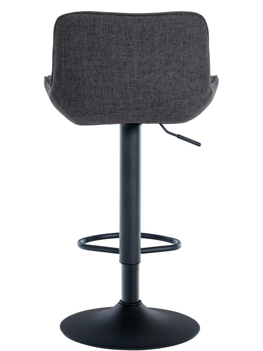 Conjunto de 2 bancos altos em tecido Minosa, preto Conjunto de 2 bancos altos em tecido Minosa, preto