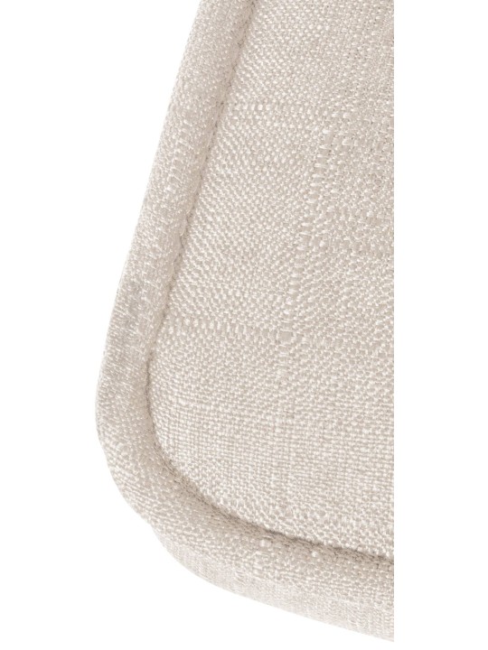 Banqueta alta Peking V2 tecido cromado, creme