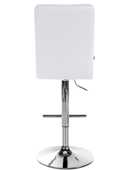 Banqueta alta Peking V2 em couro sintético cromado, branco Banqueta alta Peking V2 em couro sintético cromado, branco