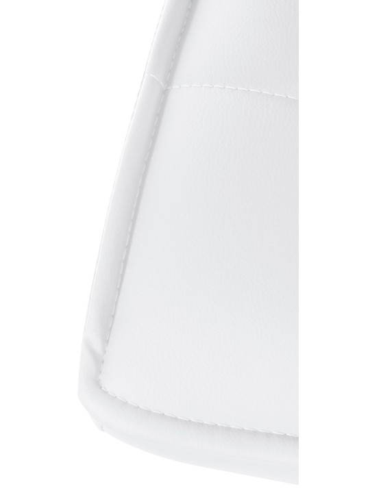 Banqueta alta Peking V2 em couro sintético cromado, branco Banqueta alta Peking V2 em couro sintético cromado, branco