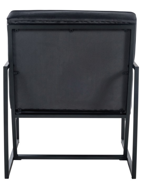 Espreguiçadeira Avon veludo, cinza