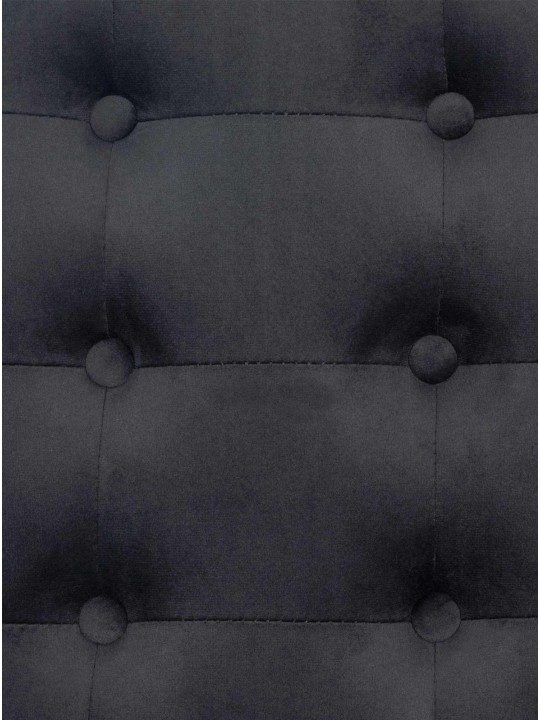 Espreguiçadeira Avon veludo, cinza