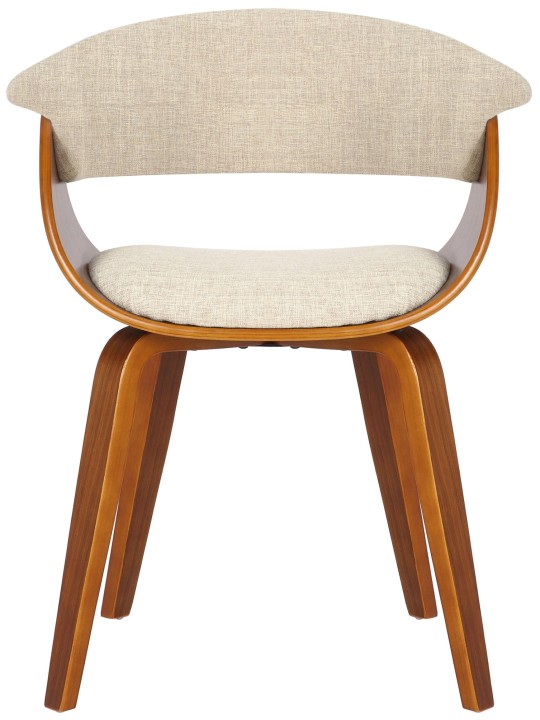 Cadeira Bruce tecido nogueira, creme Cadeira Bruce tecido nogueira, creme