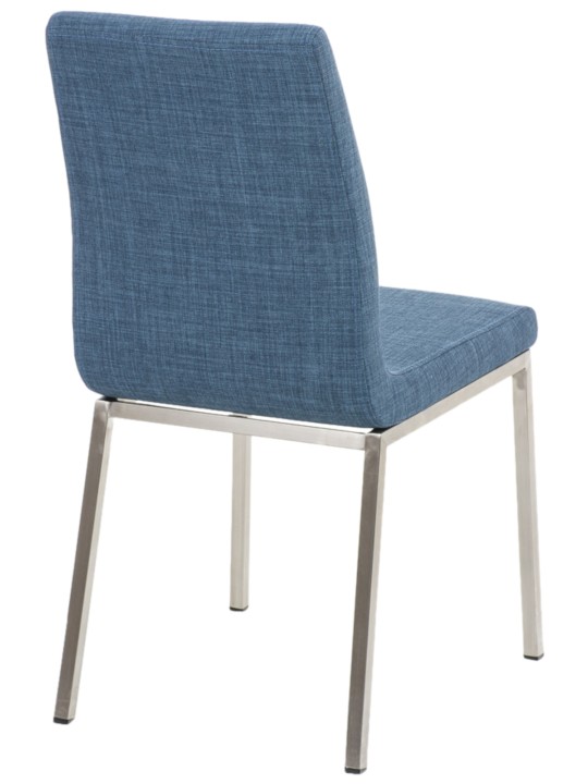 Conjunto de 2 cadeiras de jantar tecido Colmar, azul