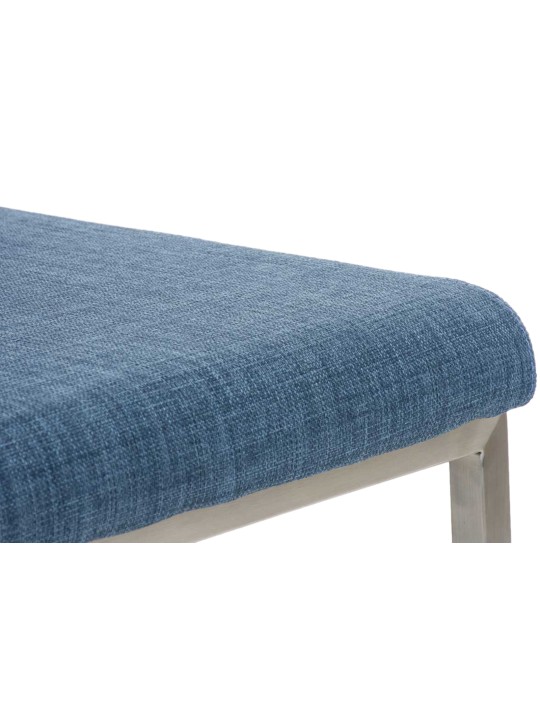 Conjunto de 2 cadeiras de jantar tecido Colmar, azul
