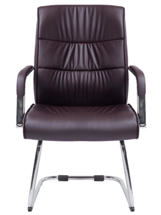 Conjunto de 2 cadeiras para visitantes Sievert, castanho