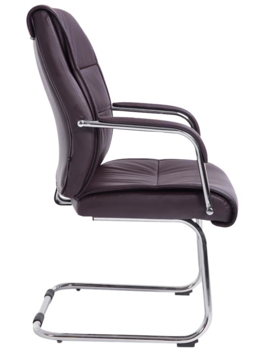 Conjunto de 2 cadeiras para visitantes Sievert, castanho