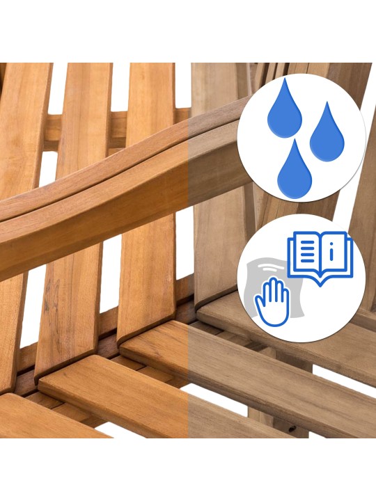 Banco de árvore Sonja com braços 250 cm, teca Banco de árvore Sonja com braços 250 cm, teca