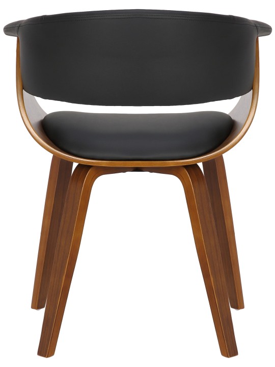 Conjunto de 2 cadeiras Bruce couro sintético nogueira, preto Conjunto de 2 cadeiras Bruce couro sintético nogueira, preto