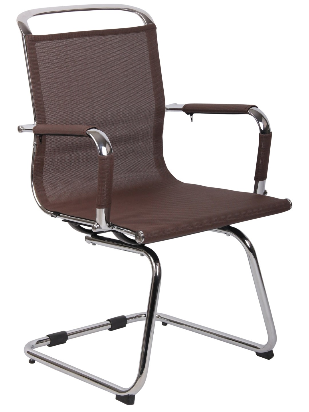 Cadeira para visitantes Barnet Mesh, castanho