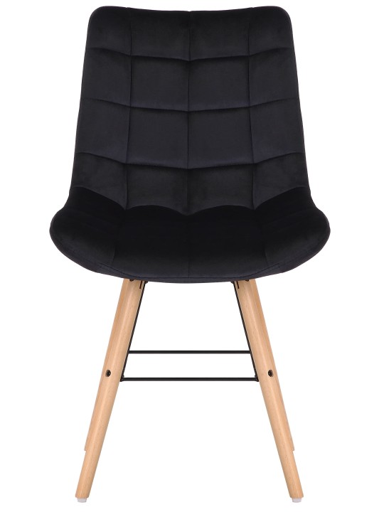 Conjunto de 2 cadeiras Leni veludo, preto Conjunto de 2 cadeiras Leni veludo, preto